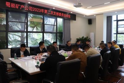 蜀能礦產(chǎn)公司召開2023年 第二次支部委員會(huì)會(huì)議